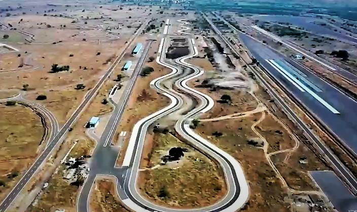 High speed track for automobile testing in India